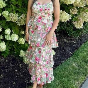 Floral Tiered Maxi Dress